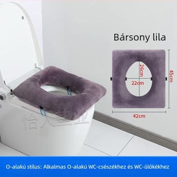Levehető WC-ülés párna memóriahab töltettel, puha és kényelmes fürdőszobába, modern minimalista stílus