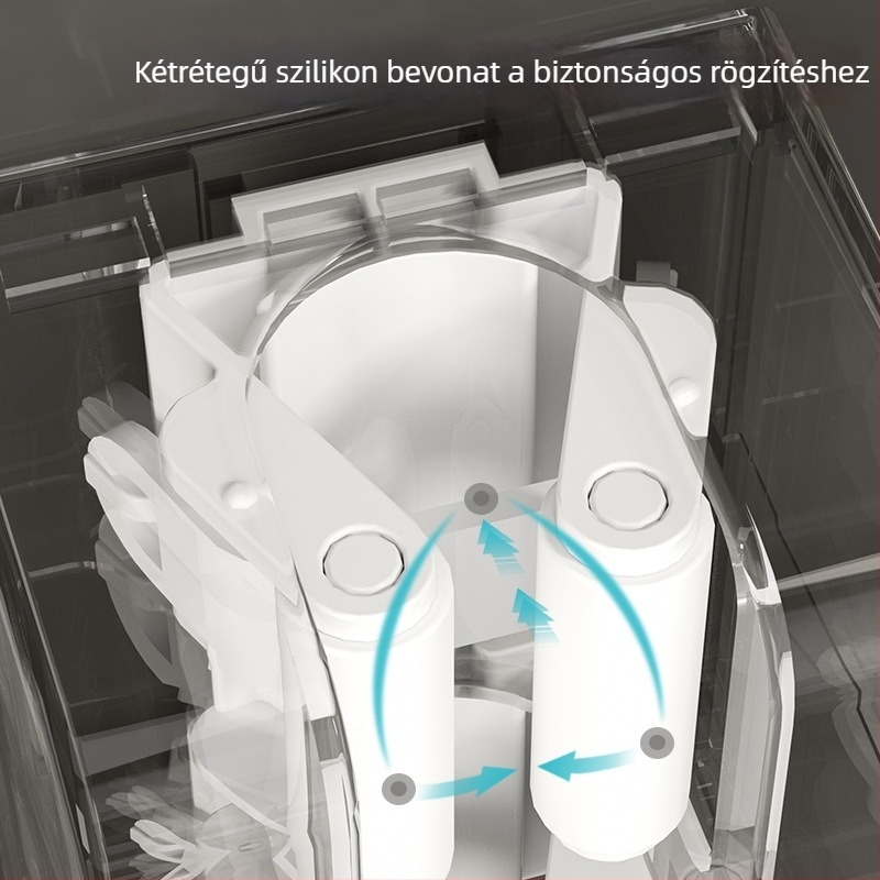 Erős ragasztós felmosóakasztó, fúrás nélkül, falra szerelhető fürdőszobába, többfunkciós, nyom nélkül