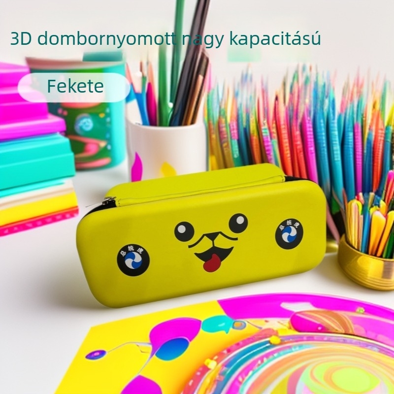 3D-reliefes tolltartó, nagy kapacitású ceruza-tároló, gyermekeknek Nintendo Switch tároló táska