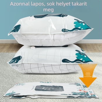 Vákuum tömörítő zacskók paplanokhoz és ruhákhoz, tárolózsákok levegő kivonásával, extra-nagy