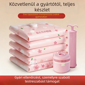Személyre szabott vákuumos tároló zsákok ruhákhoz, ágyneműkhöz és tollkabátokhoz — vastagított tömörítő zsákok otthoni használatra