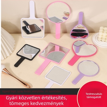 Kézbevehető kozmetikai tükör logónyomtatással reklámcélokra