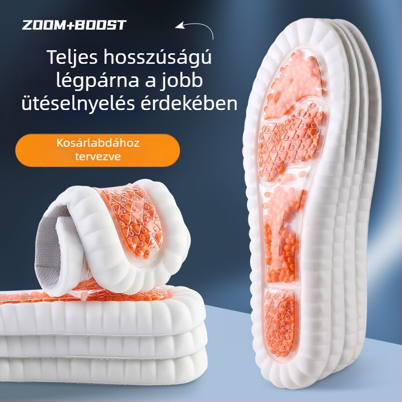 Sport Zoom talpbetét popcorn levegő párnás, lélegző, ütéscsillapító, vastag, puha és rugalmas, uniszex futáshoz és katonai kiképzéshez