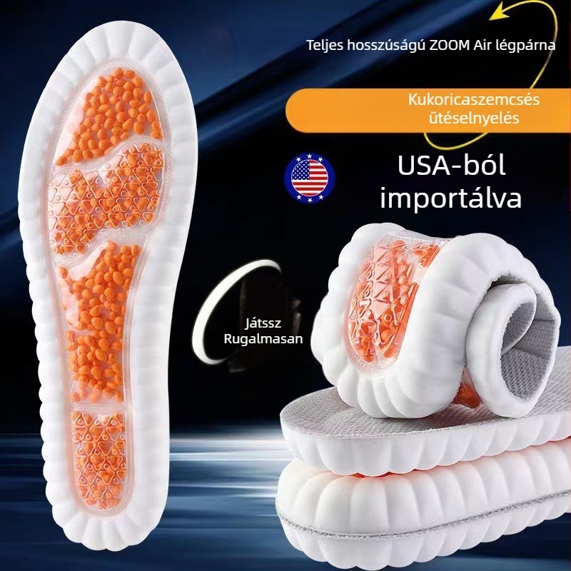 Sport Zoom talpbetét popcorn levegő párnás, lélegző, ütéscsillapító, vastag, puha és rugalmas, uniszex futáshoz és katonai kiképzéshez