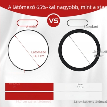 6 hüvelykes sminktükör nagyítással 10x, 20x, 30x és 40x, szívókoronggal