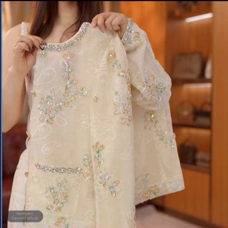 2026 tavasz kínai stílusú jacquard kabát és felső érett nőknek