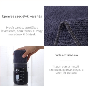 Microfiber autómosó törlőkendő, gyorsan száradó, magas nedvszívó hatékonyságú, üveg- és autótisztításhoz