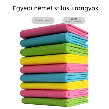 Német stílusú mikroszálas konyhai tisztító kendő száraz és nedves használatra, nedvszívó edények mosásához