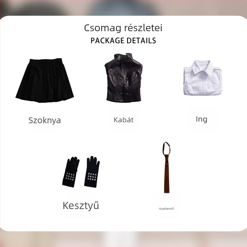 Danganronpa cosplay jelmez, aranyos, friss stílus