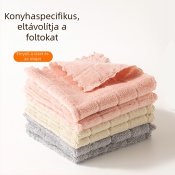 Nagy méretű, Vastag konyhai tisztító kendők, edények és serpenyők tisztítására, ultrafin rost, 6 darabos készlet