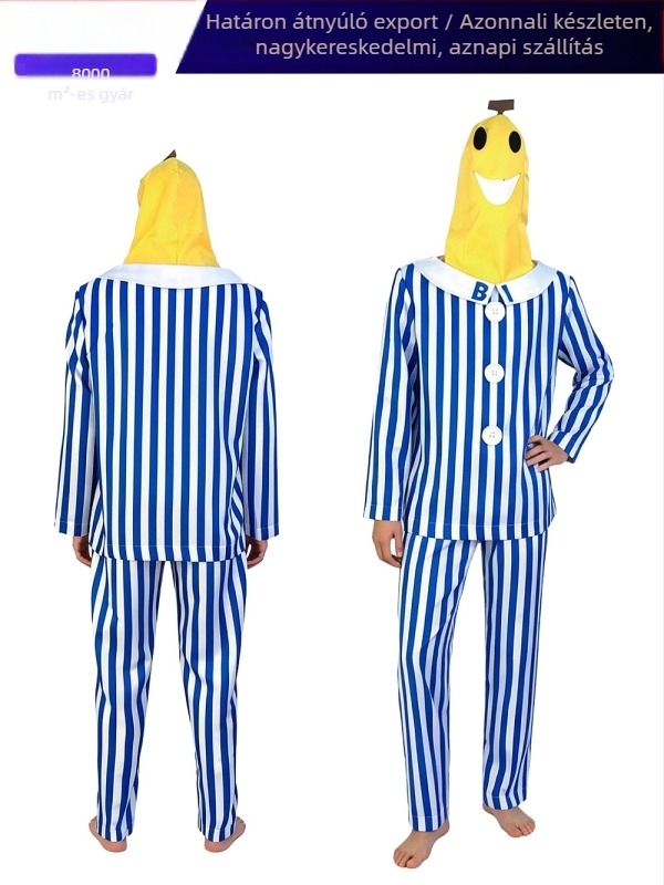 Férfi Banana Man cosplay jelmez — parti és színpadi előadások