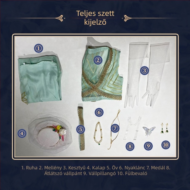 Identity V cosplay jelmez: entomológus és zoológia-botanikus professzor, női teljes készlet