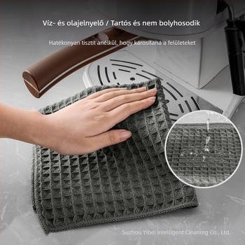 Személyre szabott ananász mintás waffel szövésű mosogatókendő, konyharuha, olajálló, könnyen tisztítható, finomrost