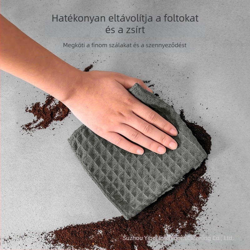 Személyre szabott ananász mintás waffel szövésű mosogatókendő, konyharuha, olajálló, könnyen tisztítható, finomrost