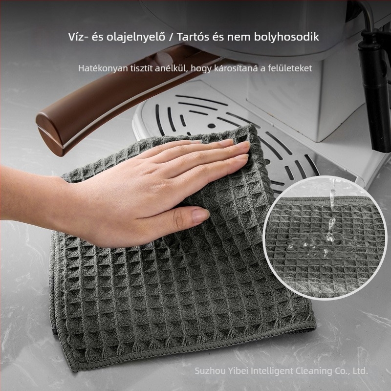 Személyre szabott ananász mintás waffel szövésű mosogatókendő, konyharuha, olajálló, könnyen tisztítható, finomrost