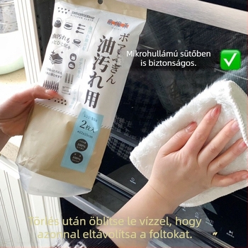 Ultra finom rostokból készült konyhai törlőkendő, folt- és zsírtalanításra