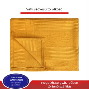 Személyre szabott ultrafin rostú konyhai tisztító kendők waffleszövésű, otthoni használatra