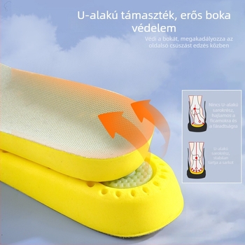 PU sporttalpabetét teljes párnázással, ütéscsillapítás, szagtalanító, izzadságfelszívó, lélegző, kényelmes, vastított kosárlabda talpbetét puha talppal hosszú álláshoz