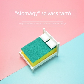Konyhai szivacs szárító állvány – műanyagból, fúrás nélkül, asztali rendező