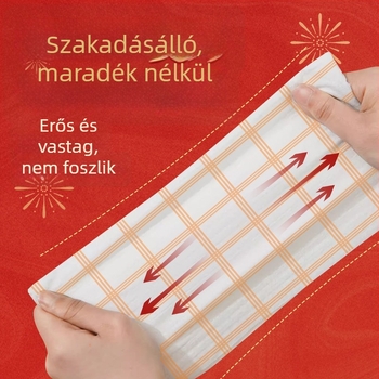 Guofeng stílusú konyhai felakasztható egyszer használatos rongy száraz és nedves tisztításhoz, extra vastag bambusz rostból