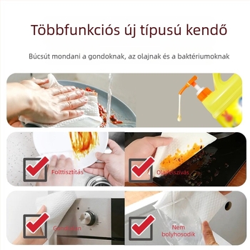Egyszer használatos konyhai buborék tisztító kendő, nedves/ száraz, megvastagított nem szövött anyag olaj- és szennyeződés eltávolítására