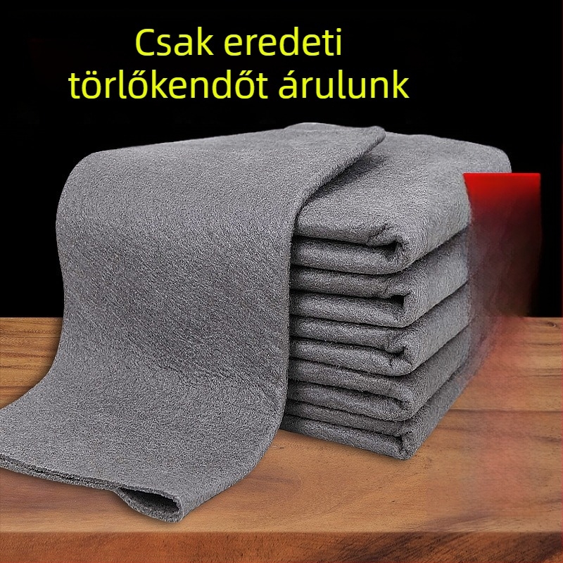 Nyommentes üvegtisztító kendő, megnagyobbított, vastag mikroszálas kendő a háztartási tisztításhoz