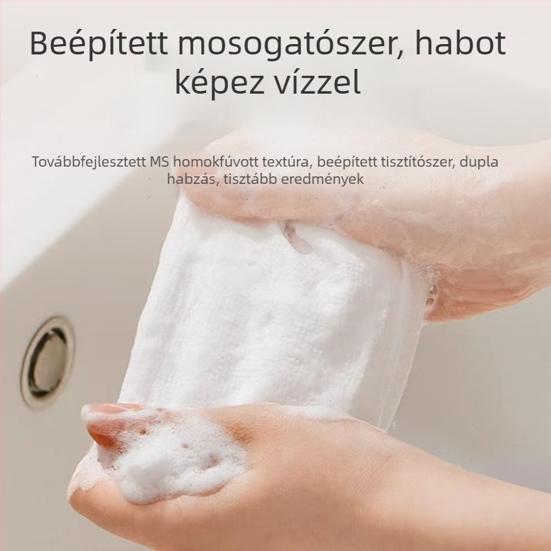 Qingqingrou Frosted nemszövött durva tisztító párna – Egyszer használatos konyhai törlőkendő olaj- és vízfelszívásra