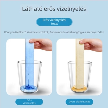 Egyszer használatos konyhai törlőkendő, akasztós dizájn, nedves és száraz használatra, nedvszívó