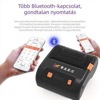 PP802 Hordozható Bluetooth termikus címkék nyomtatója