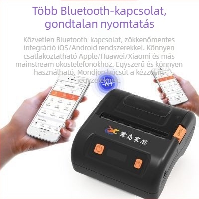 PP802 Hordozható Bluetooth termikus címkék nyomtatója