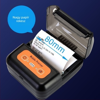 80 mm-es Bluetooth termikus nyomtató, hordozható nyugta nyomtató