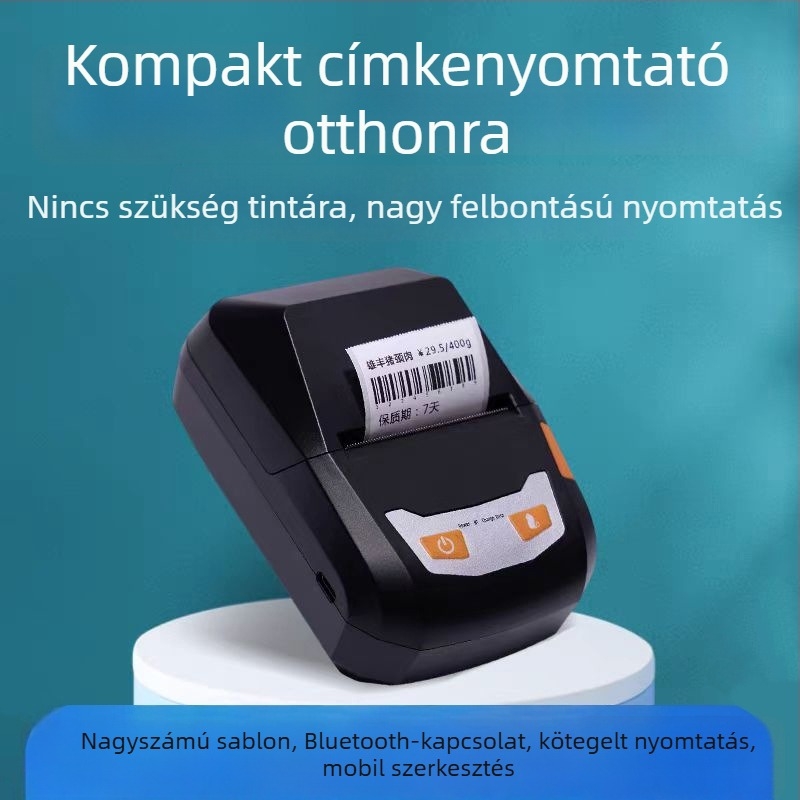 58 mm Bluetooth hőnyomtató címkékhez és dokumentumokhoz – OEM és másodlagos fejlesztés