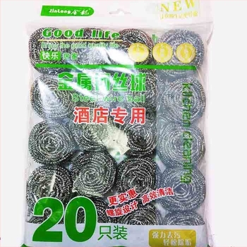 Rozsdamentes acél tisztító labda (acél drót labda) – 20 db-os csomag, C3