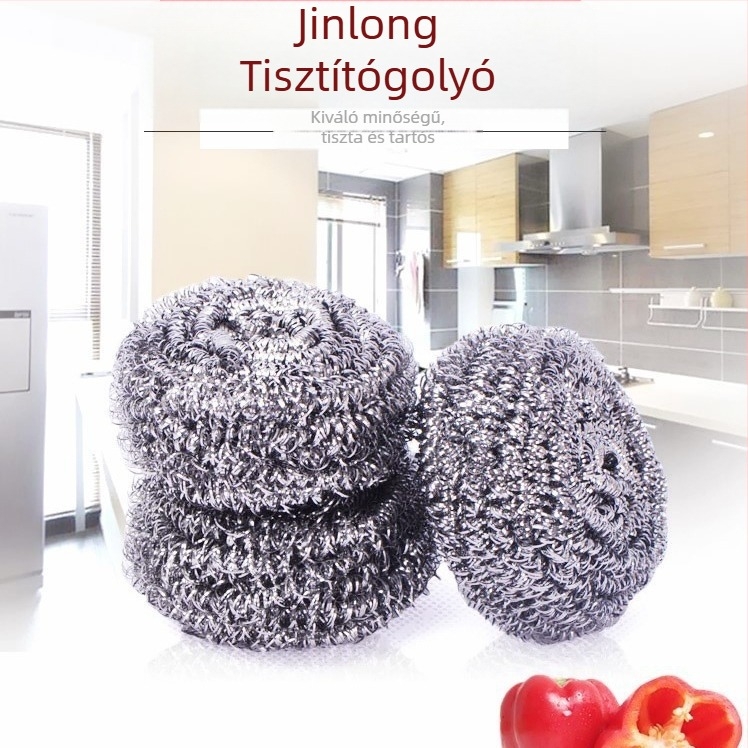 Rozsdamentes acél tisztító labda (acél drót labda) – 20 db-os csomag, C3