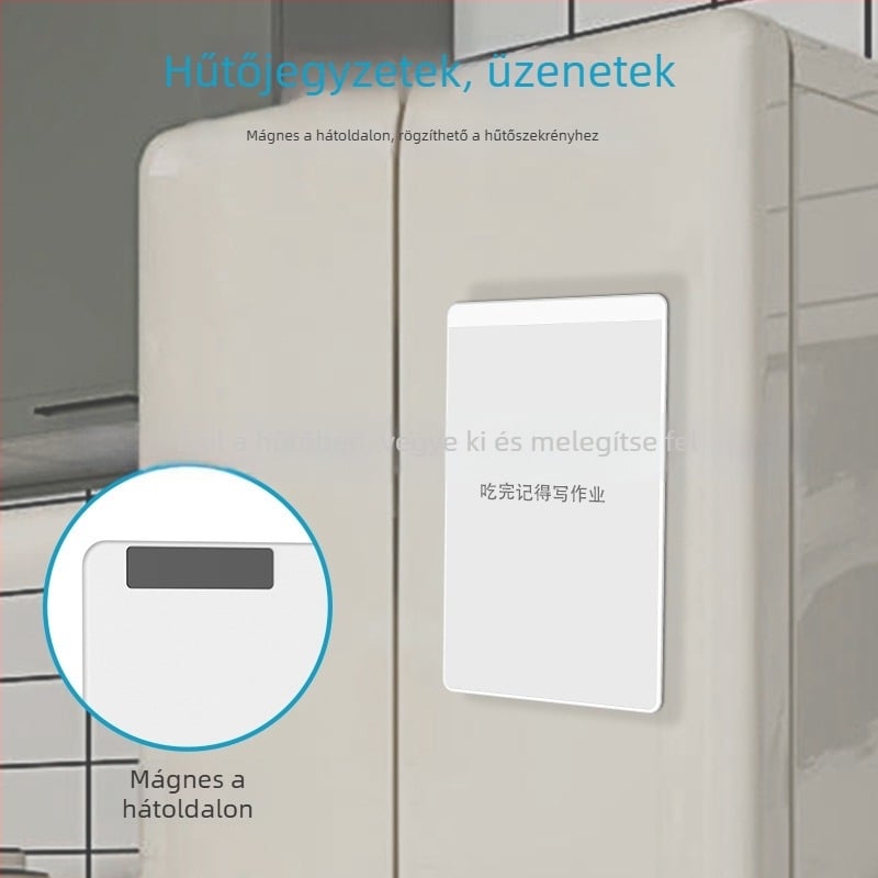 8,5 hüvelykes nano kapszula mágneses fehér tábla — pormentes, tinta nélküli, fogyóeszköz nélkül, áram nélkül, újra írható és törölhető