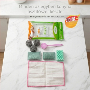 Rozsdamentes acél drótgolyó tisztító labda edényekhez; hatékony szennyeződés eltávolítás; konyhai tisztítóeszköz, amely nem szakad szét.