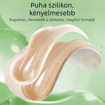 Szilikon sarokpárnák csúszásgátláshoz magas sarkú cipőkhöz, sarok és dörzsölés elleni párnák, önragasztó hátlappal, mokaszinokhoz és bőr cipőkhöz, méret 9×4 cm