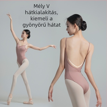 Női balettgyakorló leotárd vállpántokkal