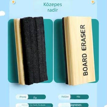 Fehér tábla és fekete tábla radíró, nagy és kicsi méretek, mágneses rögzítés