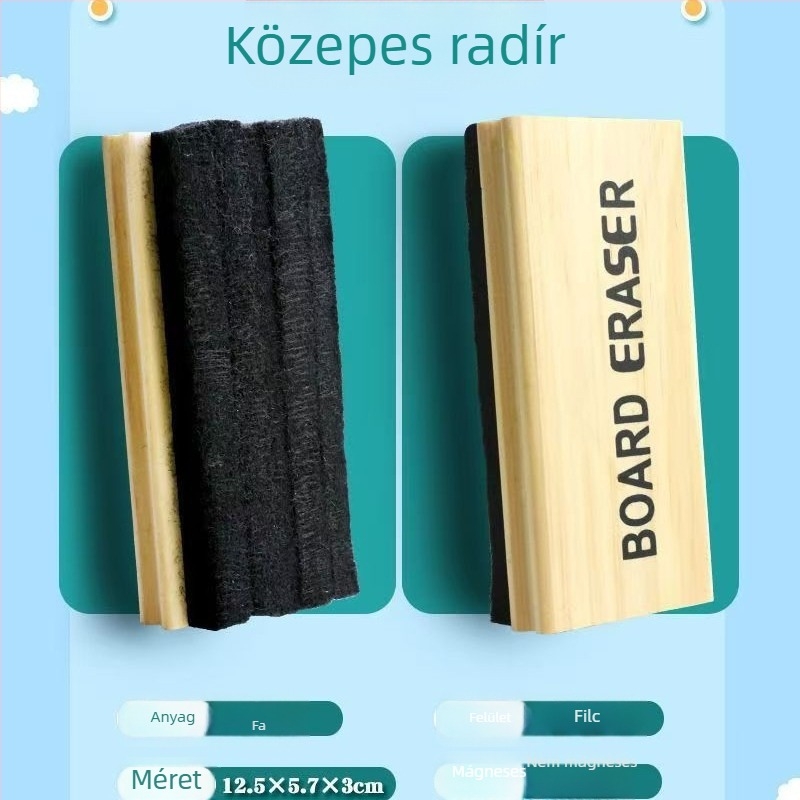 Fehér tábla és fekete tábla radíró, nagy és kicsi méretek, mágneses rögzítés