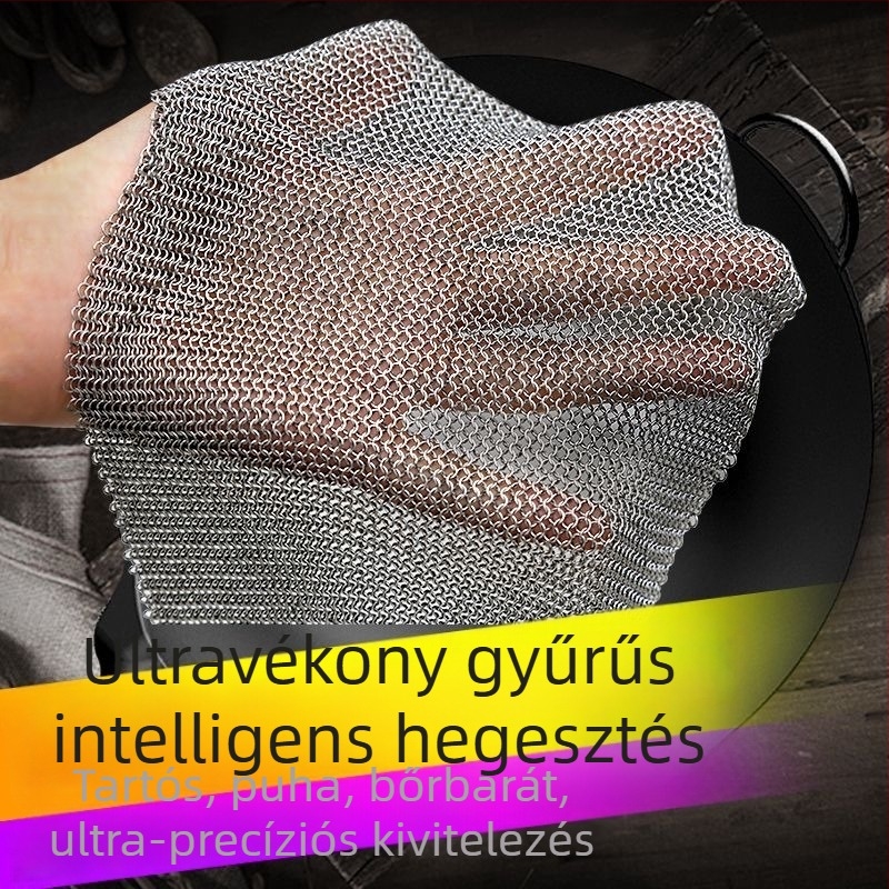 316L rozsdamentes acél edénytisztító háló és acéldrót golyó, konyhai tisztító eszköz