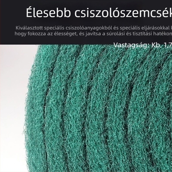 Nylon csiszoló szivacs mosogatáshoz, rozsda eltávolítás és rozsdamentes acél polírozása; vastag konyhai tisztító gyémántos abrazív