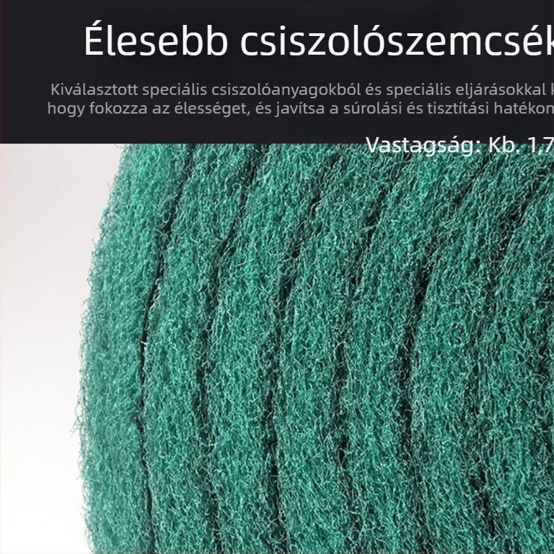 Nylon csiszoló szivacs mosogatáshoz, rozsda eltávolítás és rozsdamentes acél polírozása; vastag konyhai tisztító gyémántos abrazív