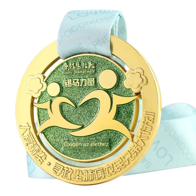 Személyre szabott maraton-medál óvodai sportnapra – díszérmet és függő emlékjelvény