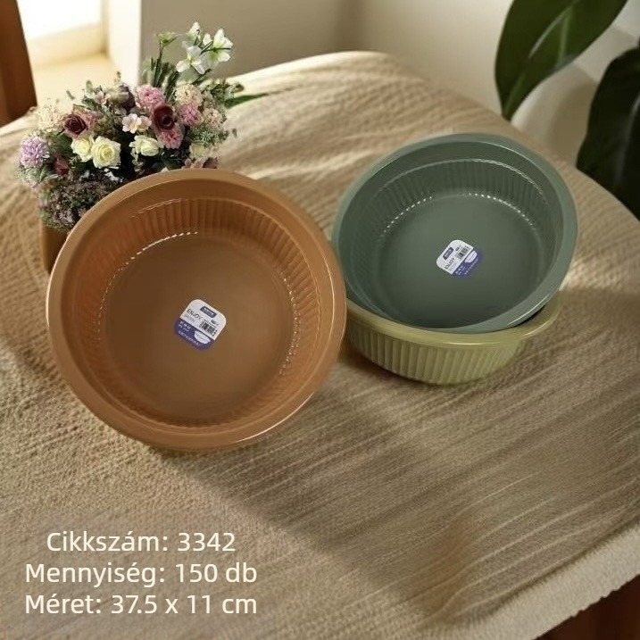 Többfunkciós kör alakú műanyag mosóedény ruhákhoz, zöldségek mosásához és marináláshoz