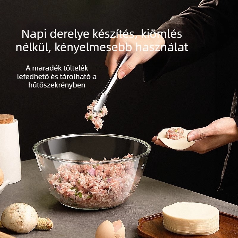 Fedeles hőálló üvegből készült tésztakeverő tál, tapadásmentes dagasztó tál krém és tojások keveréséhez