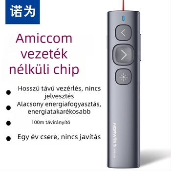 For PPT lézerpointer toll piros LED-del, újratölthető, távirányítós diaváltó, elektronikus prezentációs toll