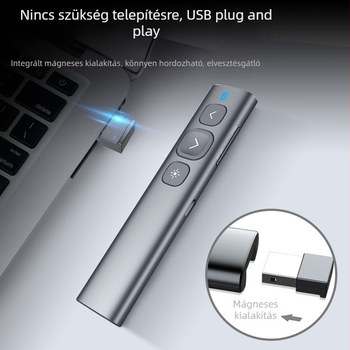 For PPT lézerpointer toll piros LED-del, újratölthető, távirányítós diaváltó, elektronikus prezentációs toll