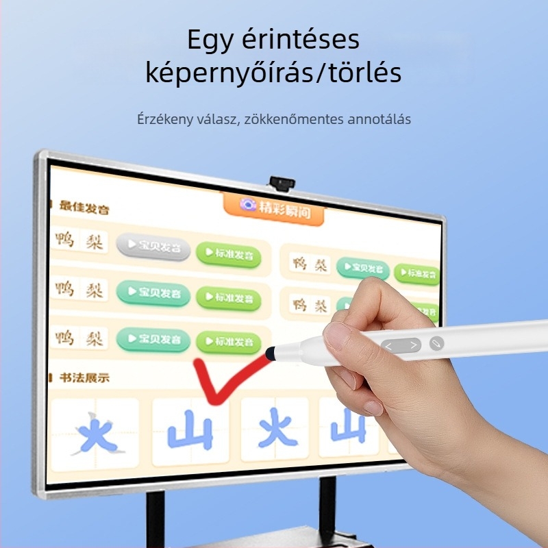 Intelligens összecsukható mutató oldalváltó funkcióval, lézerpointer, kapacitív toll irodai és oktatási célokra, hat az egyben, Seewo kompatibilis