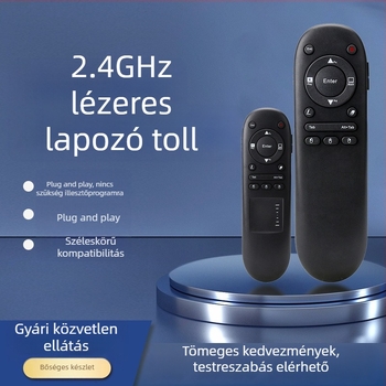 2.4G vezeték nélküli oldalváltó toll tanároknak — bemutatókhoz és üzleti PPT prezentációkhoz, többfunkciós